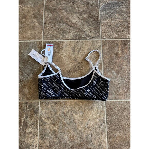 Calvin Klein Logo Bikini Swim Top Size Small - Picture 5 of 8